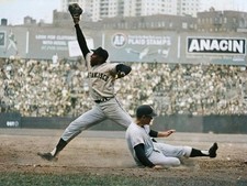 Willie Mccovey & Mickey Mantle-1stbase 8x10 Colorized Print-FREE SHIPPING