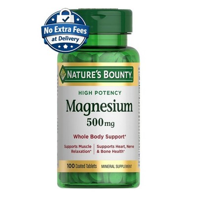 Tabletas de Óxido de Magnesio 500 mg, 100 Unidades, Suplemento Mineral