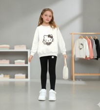 New 2px Girls Sanrio Hello Kitty Long Sleeve Sweatshirt Leggings