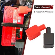 2x Car Battery Terminal Covers Positive & Negative Protection Caps High Quality