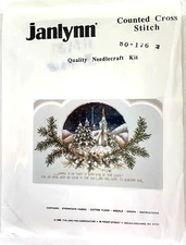 Stitchery Kit Vtg 1989 Janlynn 14-Count Cross Stitch HIS STAR IN THE EAST