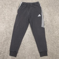 Adidas Sweatpants Mens Medium Black Faded Climalite Fleece Joggers Sport Gym