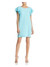 LE GALI Womens Body Con Short Dress Aqua  Sleeves Short Sleeve Cocktail XS
