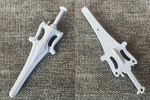 Vintage 1982 MOTU He-Man Power Sword Original Accessory Part Taiwan 5040-2259