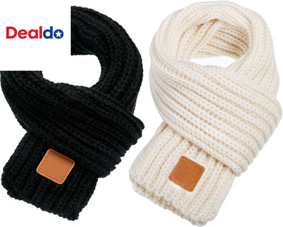 2 Pcs Toddler Scarf Kids Warm Set Winter Knit Scarves Soft Neck Warmer for Boys
