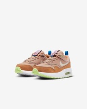 Zapato de tenis para niños Nike Air Max 1 SE EasyOn PS cáñamo/lino/leche de coco 9C FJ3285-200