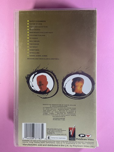 Erasure Live At The Seaside 1987 13 Songs VHS Video Tape - Picture 2 of 3
