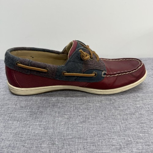 Sperry Top-Sider Women Wool Wine Songfish Leather Boat Lace-Up Shoes Size 8.5M - Picture 8 of 12