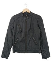 ONLY Kunstlederjacke Damen Jacke Gr. DE 38 schwarz Casual-Look