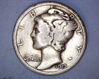 1919  Mercury Head Silver Dime  **310-6A