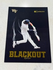 MAREK HOUSTON 2024 ONIT Wake Forest Baseball BLACKOUT Edition Gold Foil SP