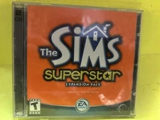 The Sims Superstar Expansion Pack PC, CD-ROM 2 Disc Set 2003 Mint Free Shipping