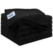 HOMEXCEL Black Microfiber Cleaning Cloth 12 Pack, 12.5 x 12.5 inch Microfiber...