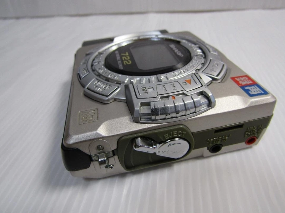 SHARP MD-MS722-S MD Walkman Reproductor MD (Mini Disco) Plateado USADO funcionando Foto 2 de 4