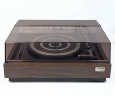 Vtg SONY PS-77 Stereo Turntable Record Player W/ Shure M75CS N. MINT Works/Read