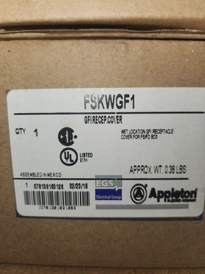 APPLETON ELECTRIC FSK-WGF1 Weatherproof Cover Vertical Self Closing
