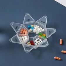 Daily Pill Box 7 Day Week Weekly Organiser Storage Medicine Tablet Dispenser UK
