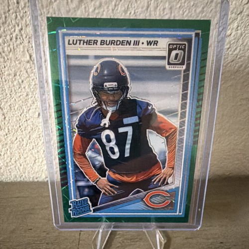 Panini 2025 Donruss Optic Luther Burden III Bears NFL Green Velocity RC #275