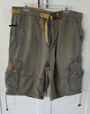 Vintage Abercrombie Fitch Paratrooper Shorts Fatigue Green Mens XL Y2K Cargo