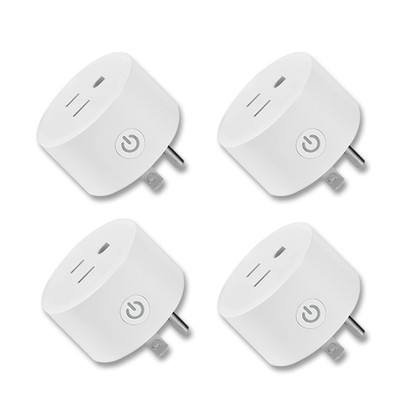 Mini Wifi Smart Plug Outlet Voice Remtoe Control with Alexa Works with Google As
