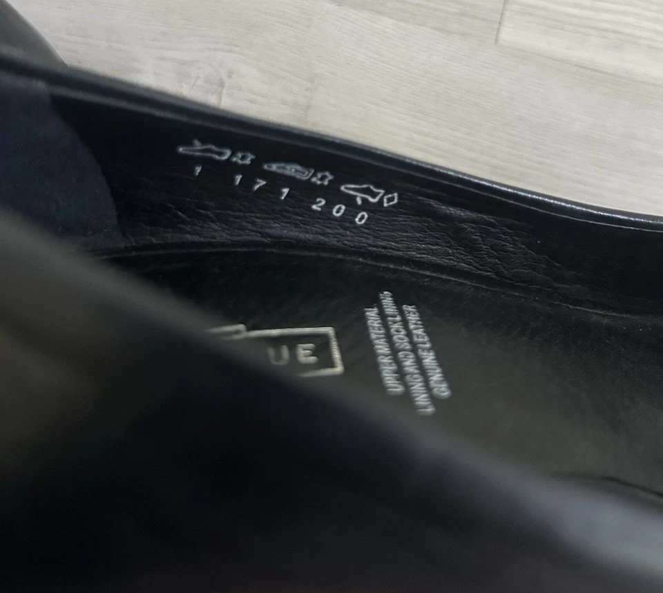 Tacones clásicos de cuero negro 5th Avenue talla 8,5 para mujer Foto 4 de 4