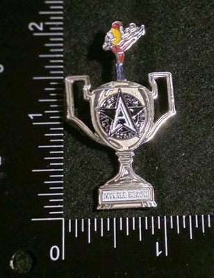 Official All Star Cafe Restaurant Myrtle Beach SC Pin Back NEW Sports Trophy 