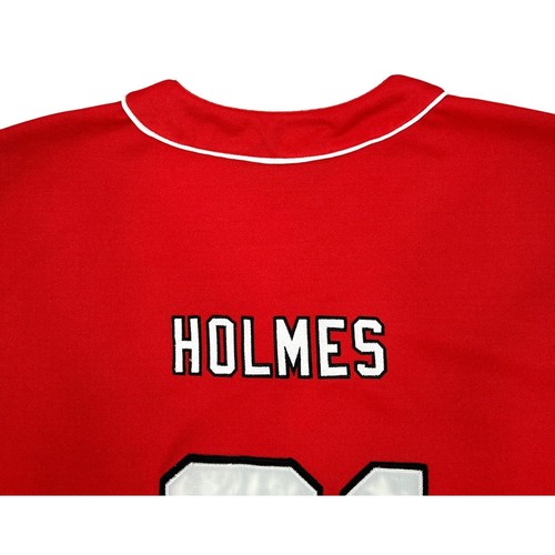 Kansas City Chiefs Baseball Jersey Mens XL Red Sewn Holmes #31 Football Vintage - Picture 6 of 10