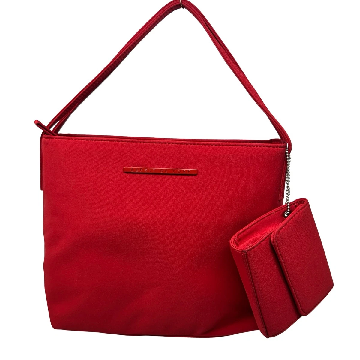 Vintage 90s Esprit Red Canvas Drawstring mini Backpack with Front Pocket Esprit Backpack Bags & Handbags for Women for sale - eBay main image 3