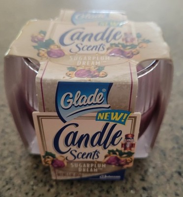 NIB Vintage Glade Candle Scents Sugarplum Dream Jar Candle 4 oz NOS Holiday