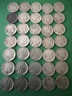 Lot of (35) Buffalo Nickels, All Full Date, Mainly 1920’s