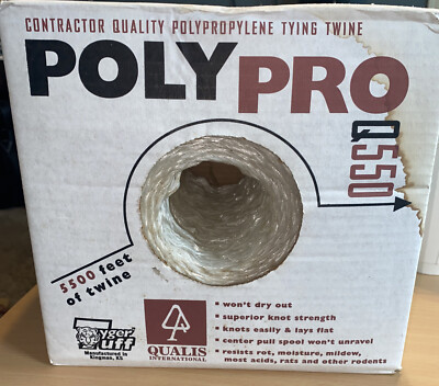 Polypropylene Contractor Quality Tying Twine, Tyler Tuff Q550, 5500 Ft NIB