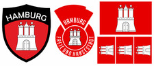 Hamburg Aufbügler Fahne Transferbügeln T-Shirt Trikot Z. Aufbügeln St. 6B