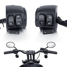 Motorcycle 1" Handlebar Control Switch Wiring Harness For Harley Dyna Sportster