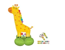 Giraffe Airloonz 40'' Anagram Balloon Birthday Party Decorations Jungle Animals