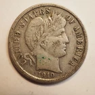 1910 P BARBER SILVER DIME ***NICE COIN!*** - FREE SHIPPING! A8587
