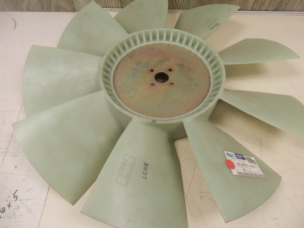 GENUINE OEM DOOSAN 65.06601-5051 COOLING FAN BLADE FREE SHIPPING