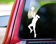 Girl Basketball Player vinyl decal sticker | Female Womens