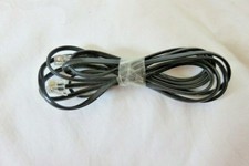 7' Line Cord Cable Black RJ11 RJ11 DSL Modem Fax Phone Landline Telephone 4 pin