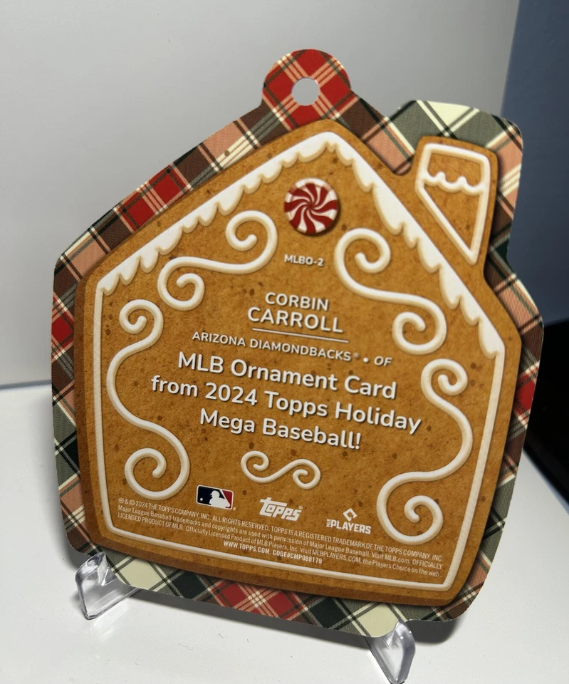 2024 Topps Holiday Ornaments - Corbin Carroll & Jeremy Peña #SDC-9 #MLBO-2 - Image 4 of 4
