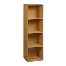 1, 2, 3, 4 Tier Wooden Bookcase Shelving Display Storage Wood Shelf Shelves Cube