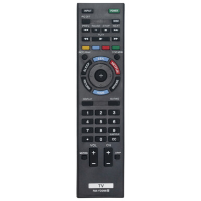 New RM-YD096 Replace Remote for Sony TV KDL-50R550A KDL-60R520A KDL-70R550A