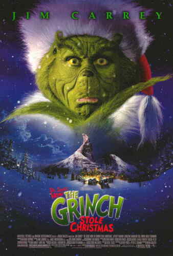 AFFICHE DE FILM HOW THE GRINCH STOLE NOËL 27 x 40 Jim Carrey, B - Photo 1/1