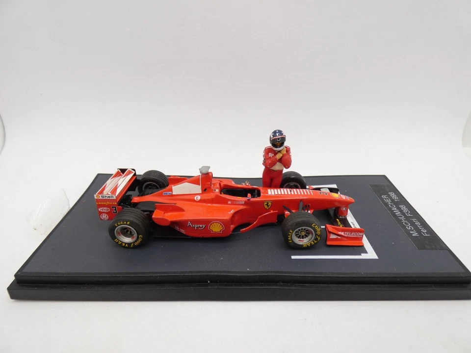 Ferrari F300 F398 Michael Schumacher #3 1998 Con Figurina 1/43 BBR Kit Montato - Immagine 2 di 3