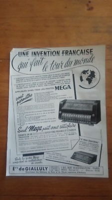 OLD ADVERT PUB - RADIO MEGA BACK COMERA WINES CHICKEN FATHER AND SON