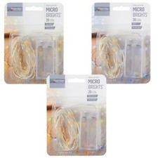 Christmas - Battery LED Lights - 20 Ultra Brights / Indoor Use - Choose Colour