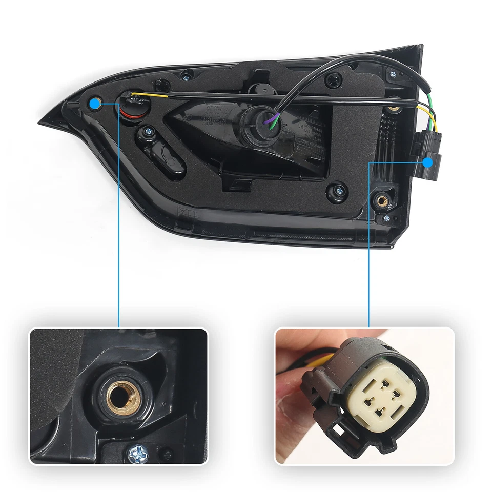 Pair LED Rear Inner Tail Lights For 2019-2023 Jeep Cherokee Brake Lamps LH RH Foto 4 de 4