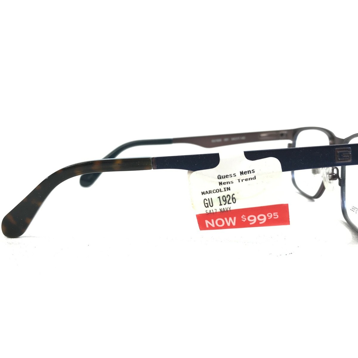gu⭐︎ Guess Eyeglasses Frames GU1926 091 Navy Blue Logos Square Full Rim