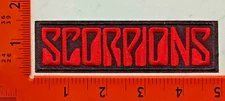 Scorpions Patch – Hard Rock Heavy Metal Band Embroidered Iron-On Sew-On Badge