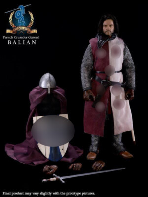 Pangaea Toy French Crusader General Balian 1/6 Action Figure Doll