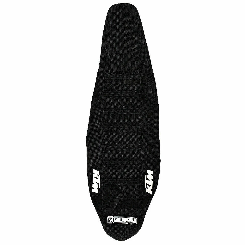KTM SX-SXF 125 250 350 450 2016-2018 CUBIERTA DE ASIENTO TODO NEGRO/COSTILLAS NEGRAS #143 LOGOTIPO Foto 2 de 3